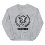 unisex crew neck sweatshirt sport grey front 63acba4a4693e